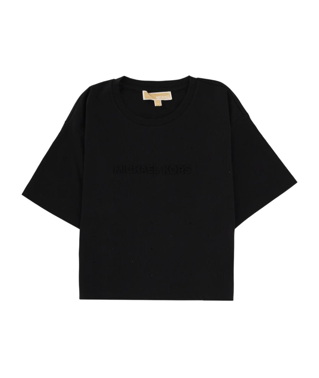 MICHAEL KORS Черная хлопковая футболка, фото 1