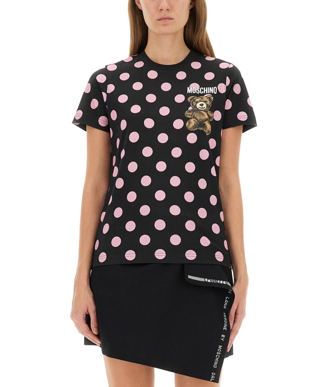 MOSCHINO Мульти хлопковая футболка, фото 2