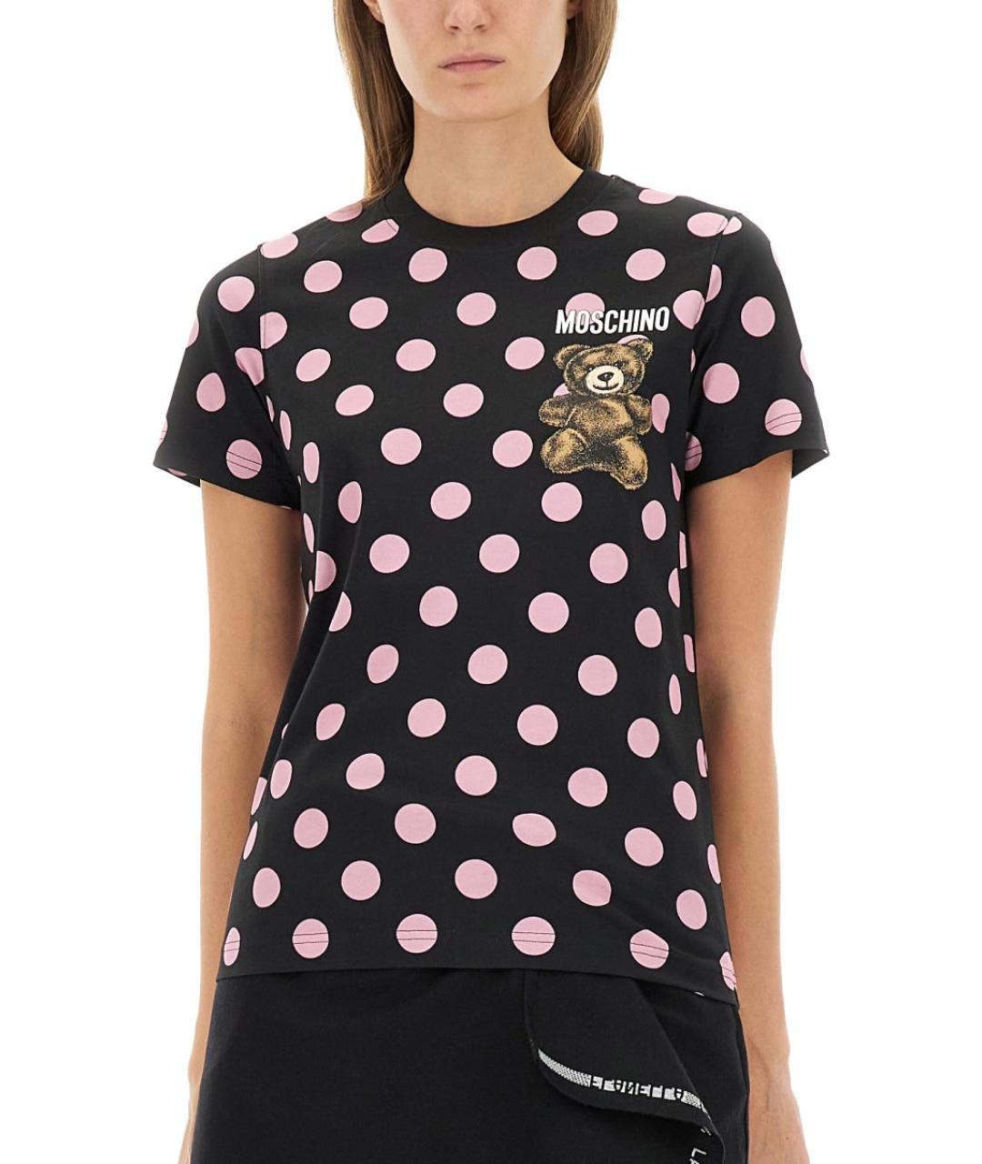 MOSCHINO Мульти хлопковая футболка, фото 5