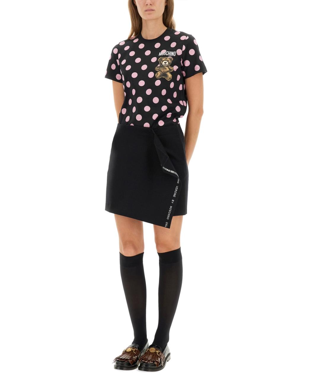 MOSCHINO Мульти хлопковая футболка, фото 3