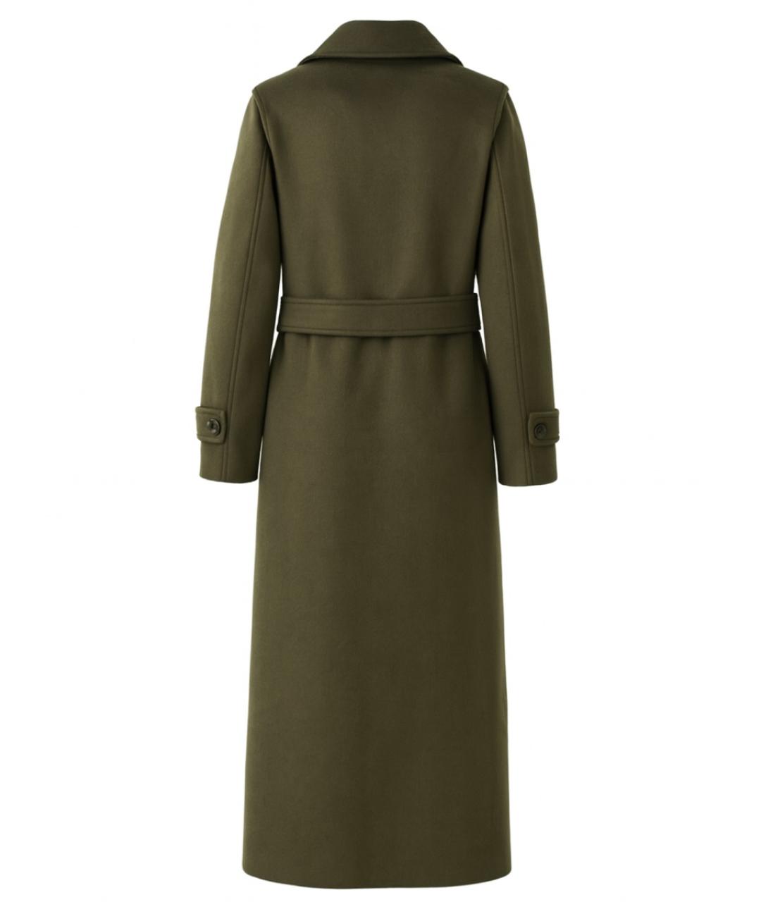 MICHAEL KORS Зеленые шерстяное пальто, фото 3