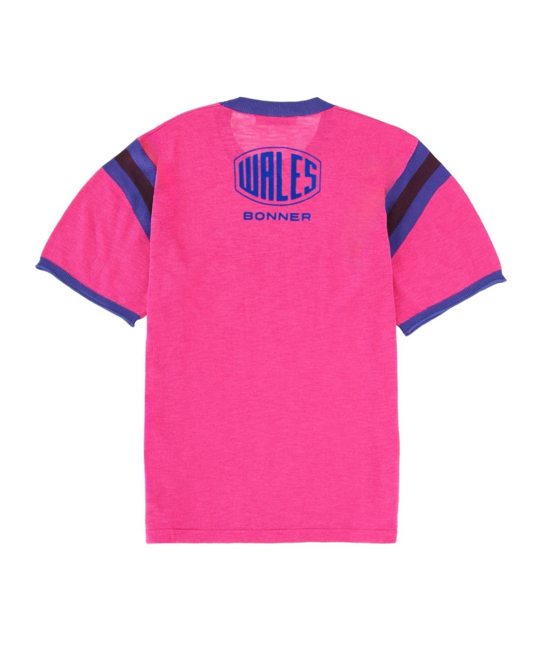 WALES BONNER Розовая вискозная футболка, фото 2