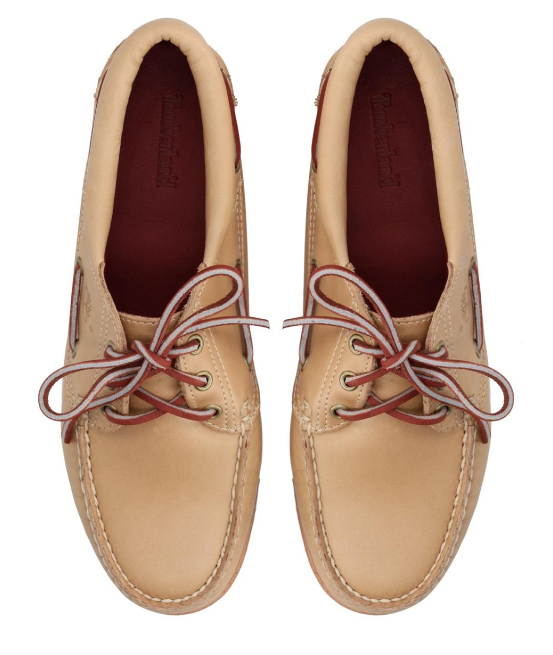 TIMBERLAND Бежевые кожаные лоферы, фото 5