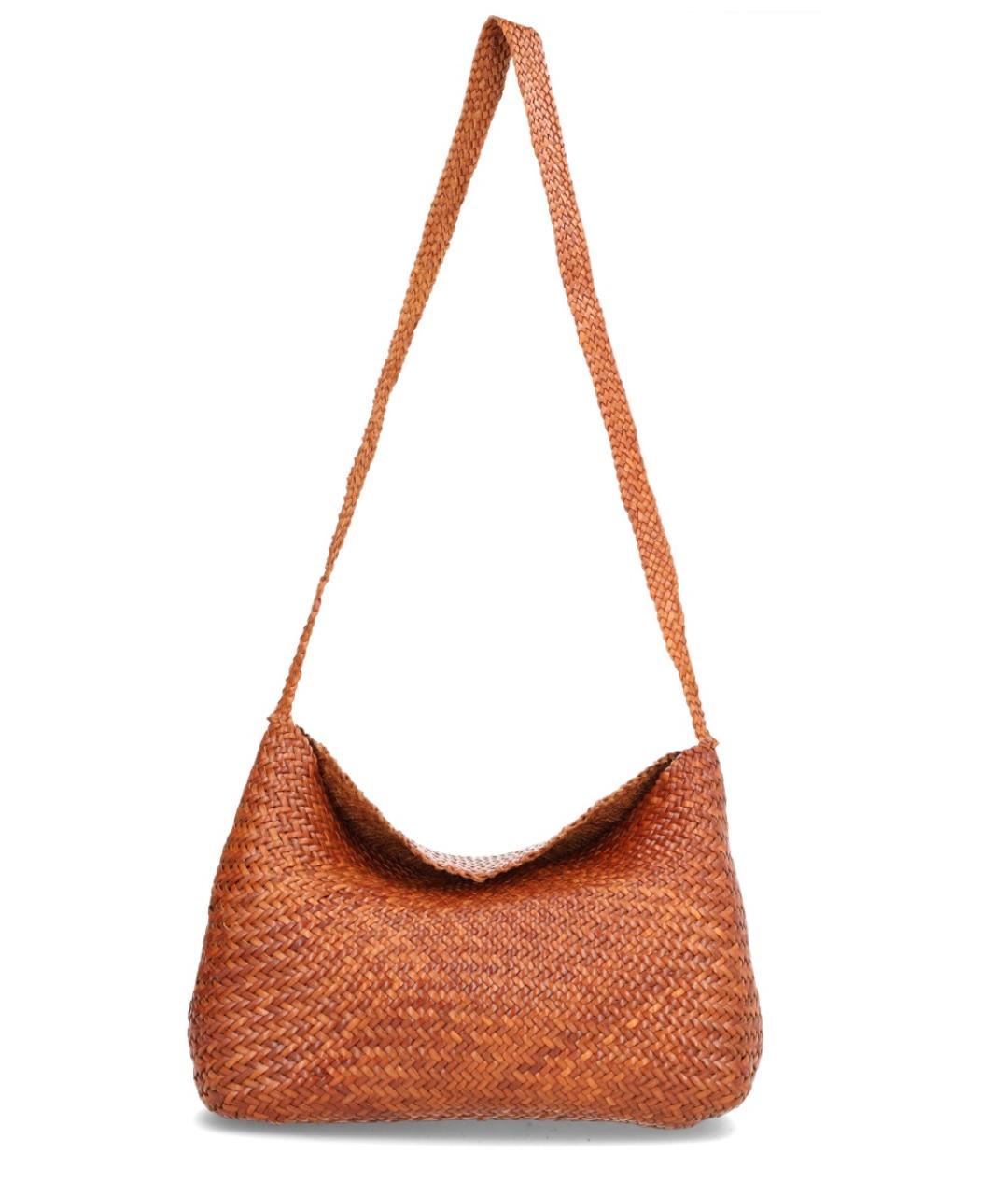 Dragon Diffusion Бежевая кожаная сумка через плечо, фото 1