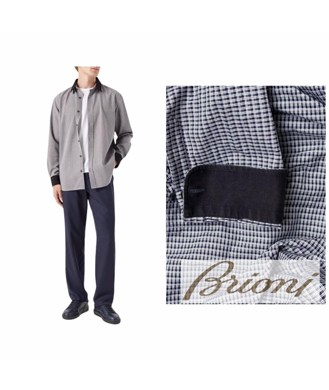 BRIONI Мульти хлопковая кэжуал рубашка, фото 5