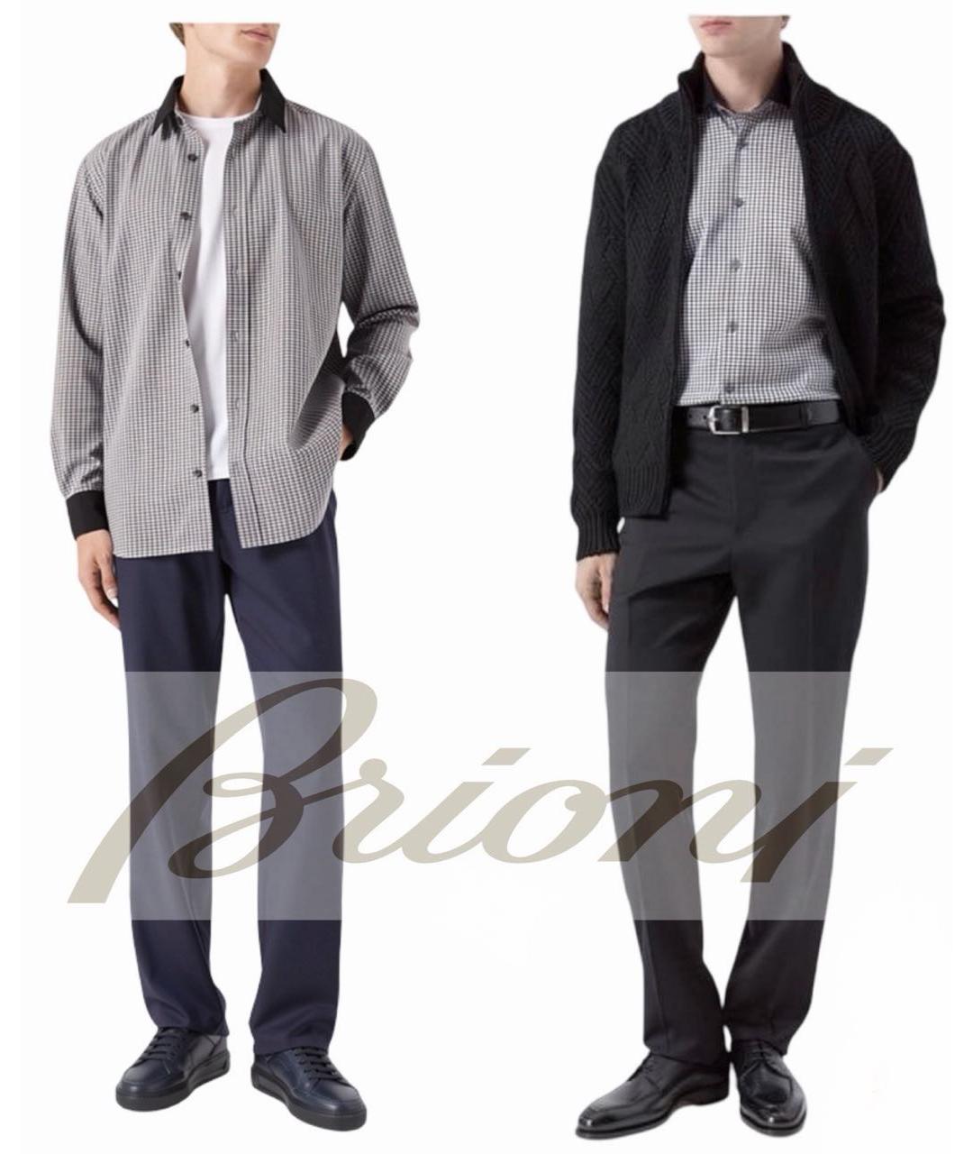 BRIONI Мульти хлопковая кэжуал рубашка, фото 4