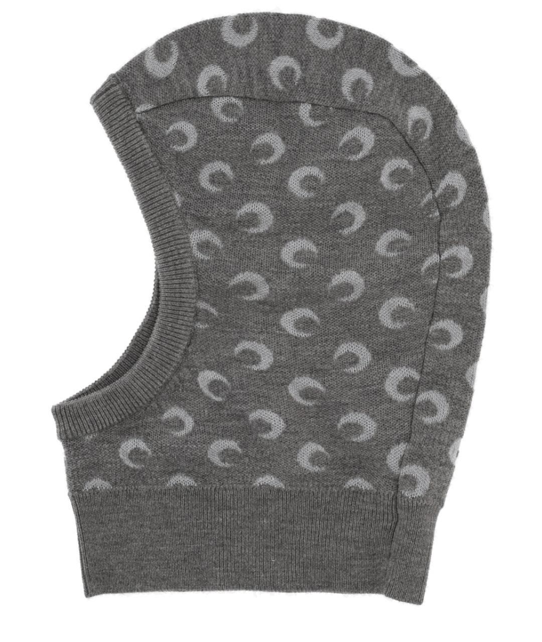 MARINE SERRE Серая шерстяная шапка, фото 1