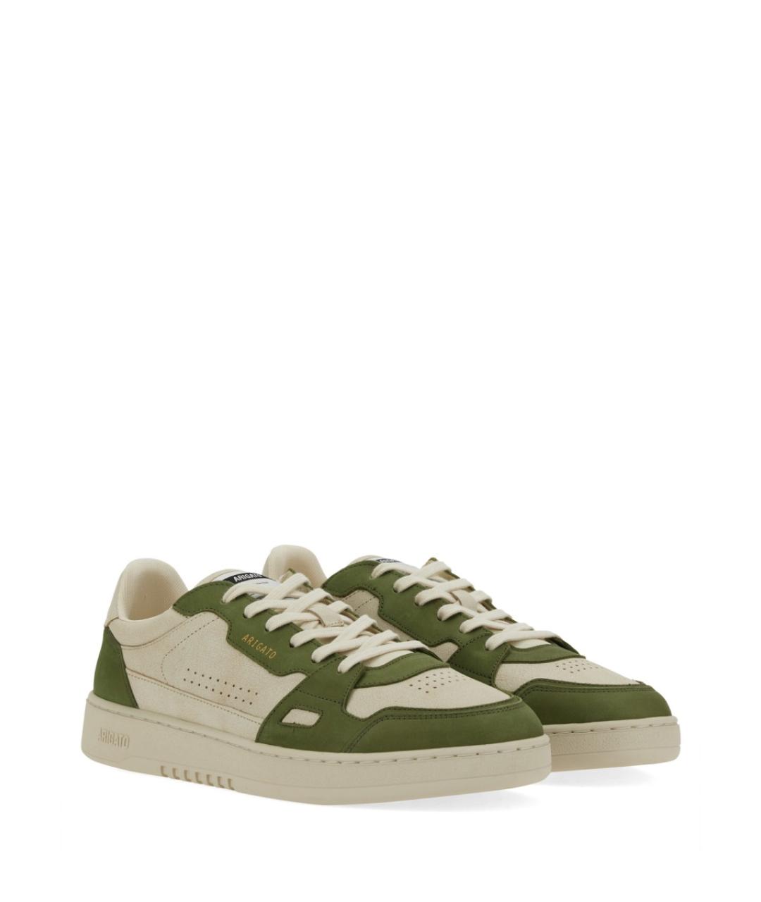 AXEL ARIGATO Зеленые кожаные низкие кроссовки / кеды, фото 4