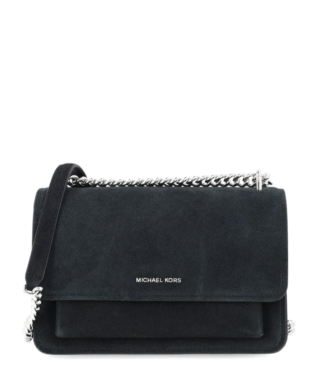 MICHAEL KORS Черная кожаная сумка через плечо, фото 1