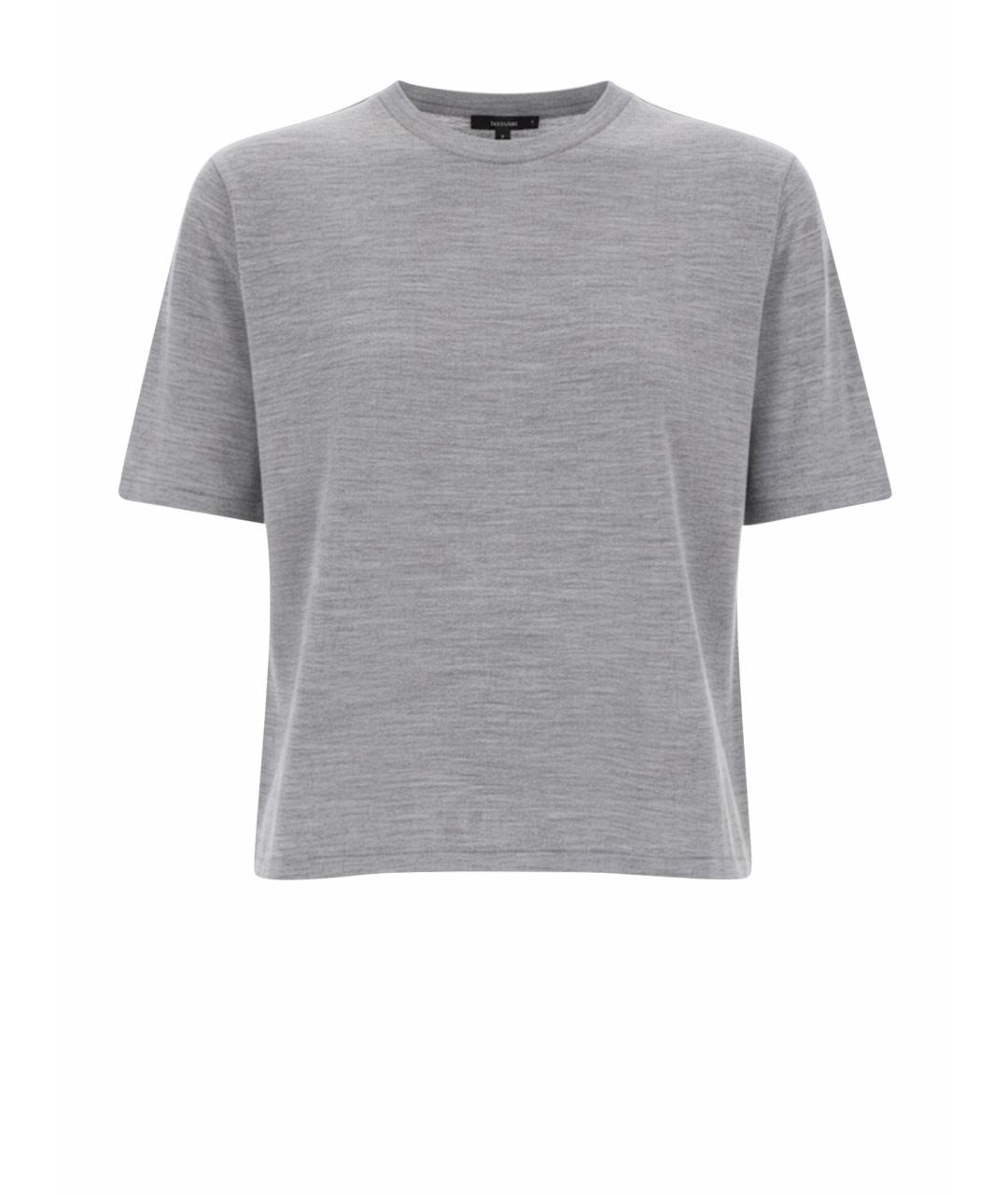 THEORY Серая шерстяная футболка, фото 1
