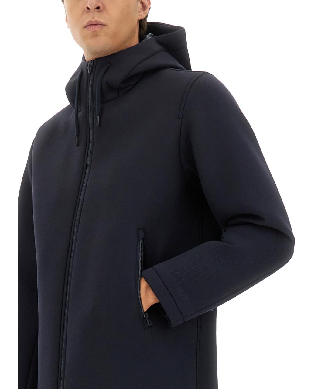 HERNO Синяя вискозная парка, фото 4