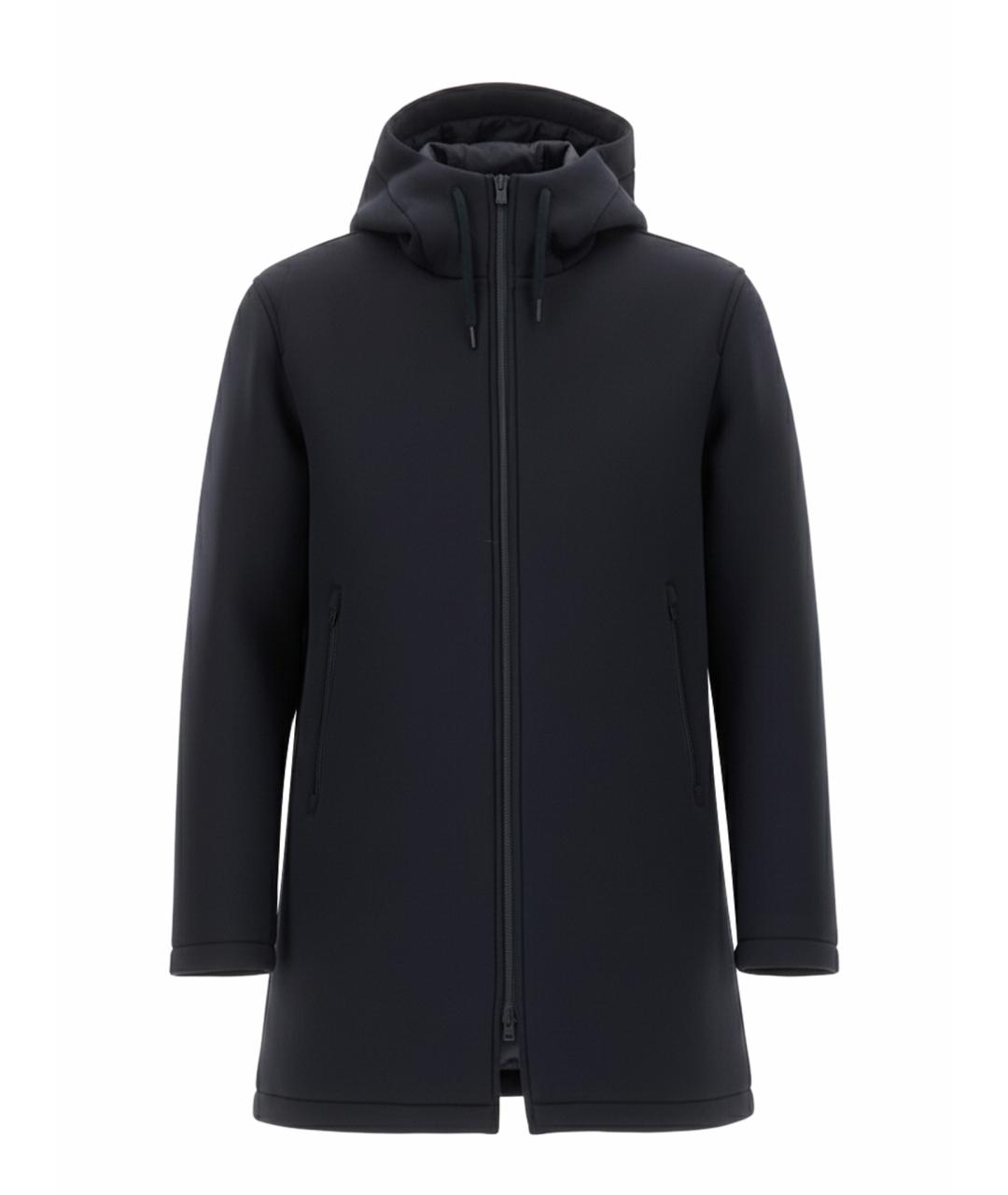 HERNO Синяя вискозная парка, фото 1