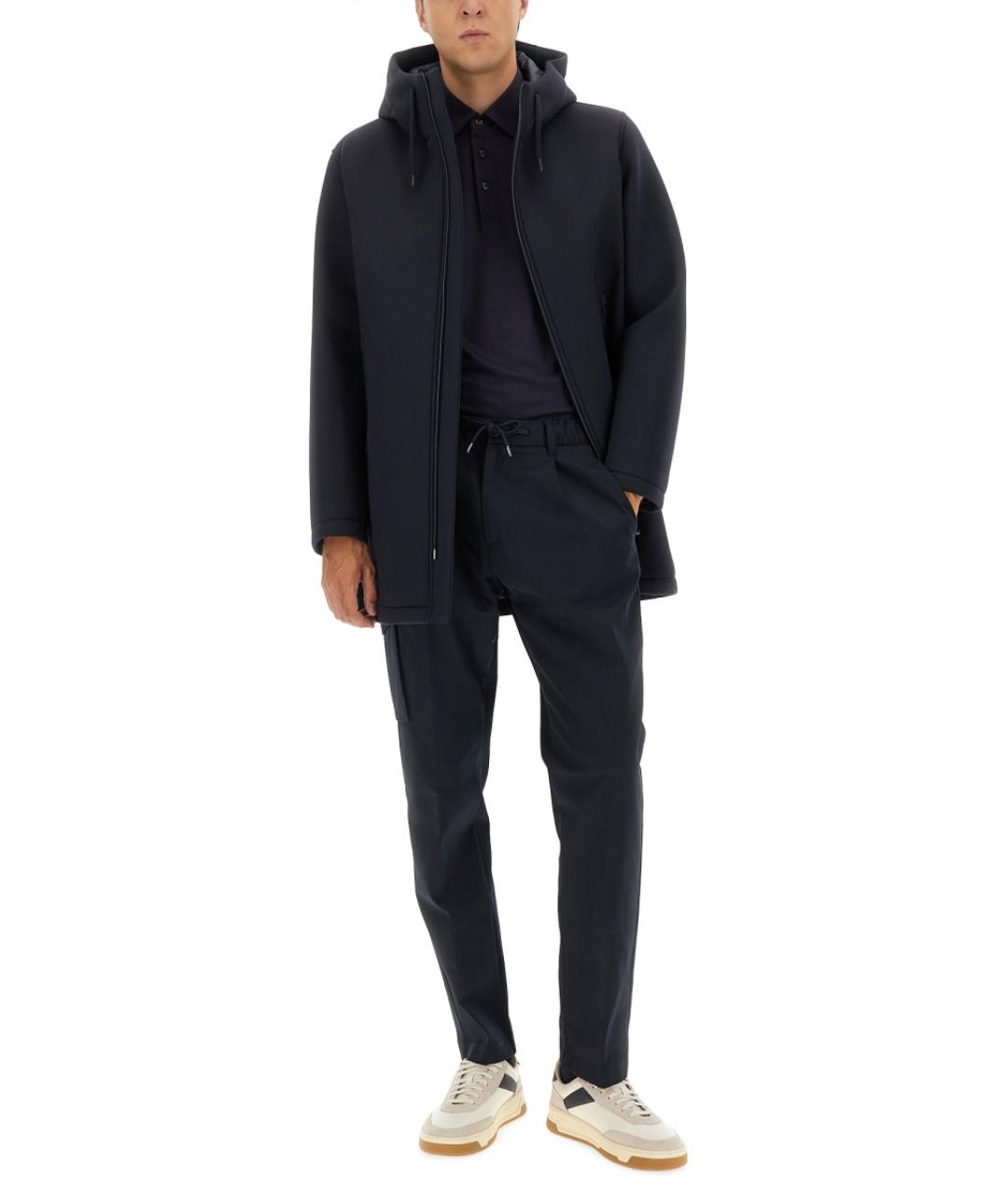 HERNO Синяя вискозная парка, фото 2