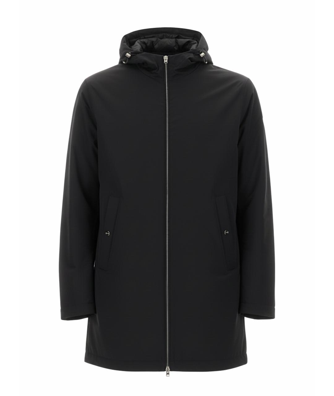 HERNO Черный полиамидовый тренч / плащ, фото 1