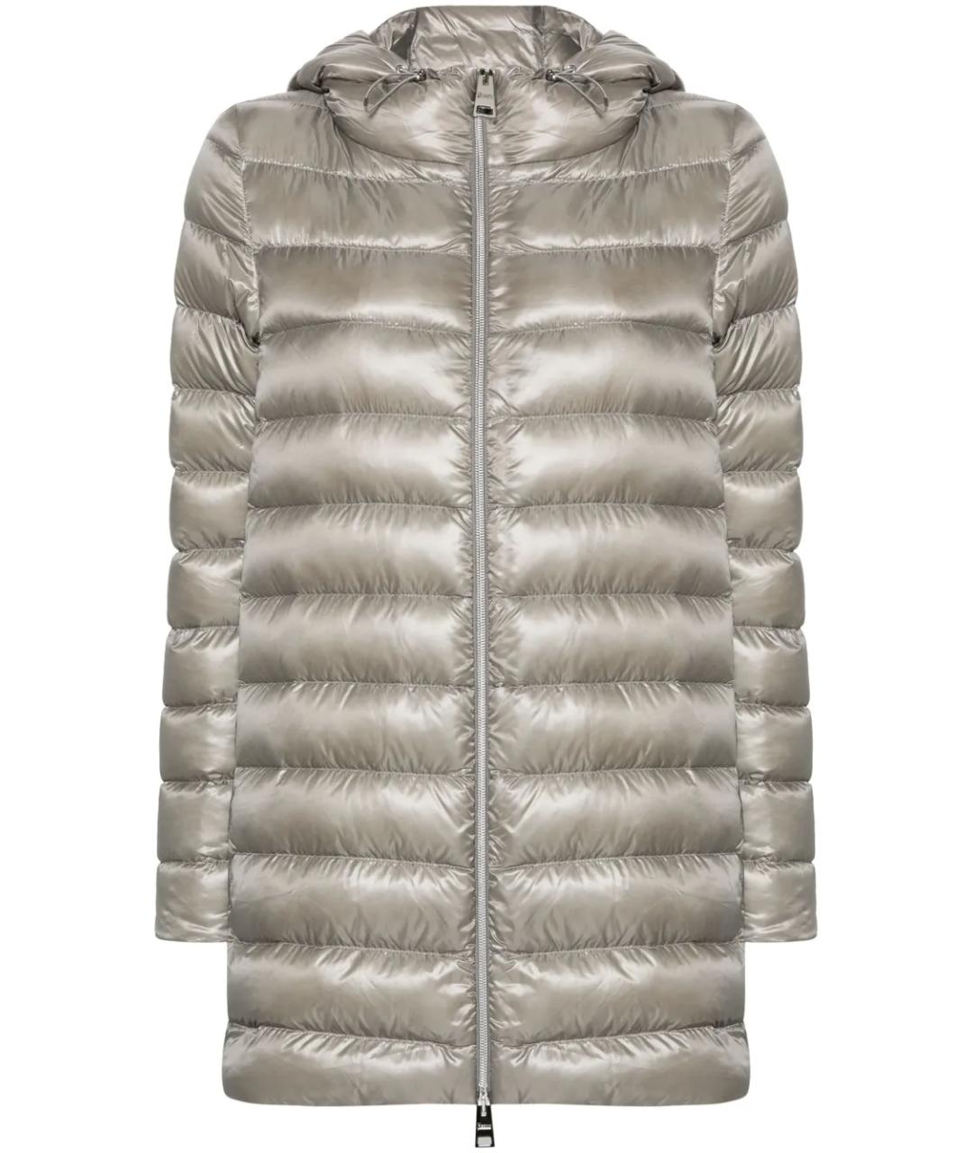 HERNO Серый полиамидовый пуховик, фото 1