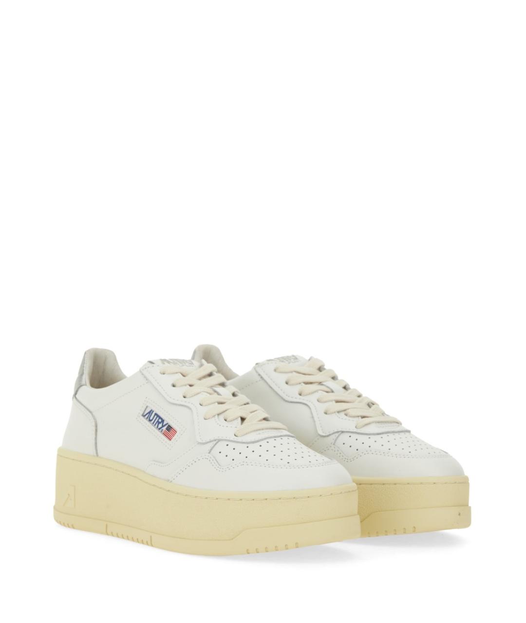 AUTRY Белые кожаные кроссовки, фото 2