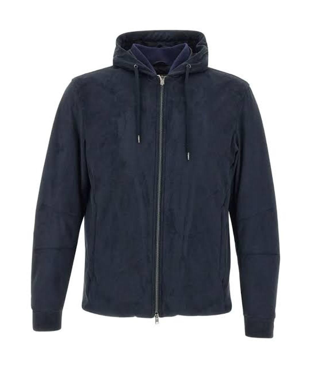 HERNO Синяя полиэстеровая куртка, фото 1