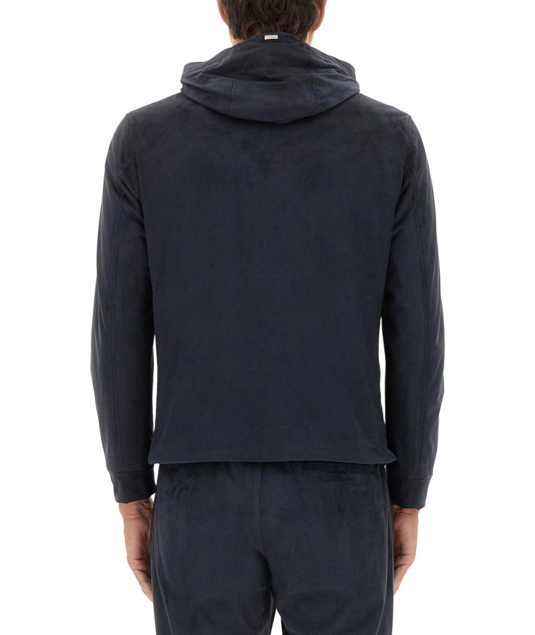 HERNO Синяя полиэстеровая куртка, фото 3