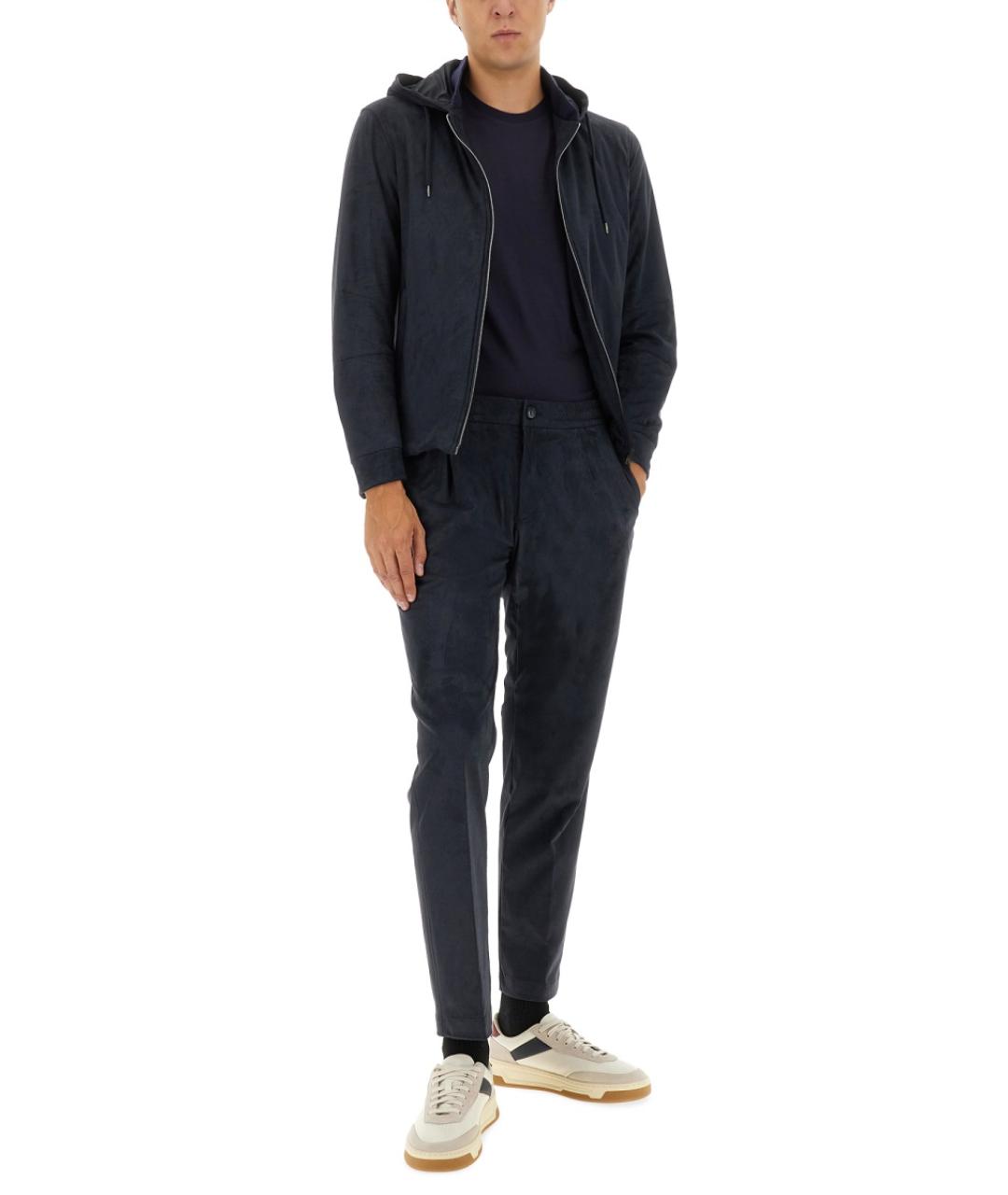 HERNO Синяя полиэстеровая куртка, фото 2