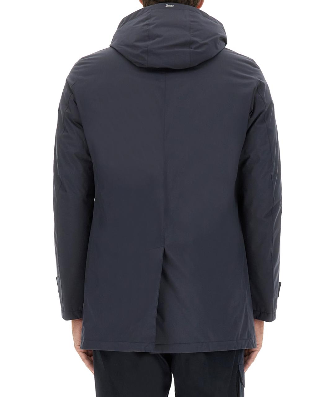 HERNO Синяя полиэстеровая парка, фото 3