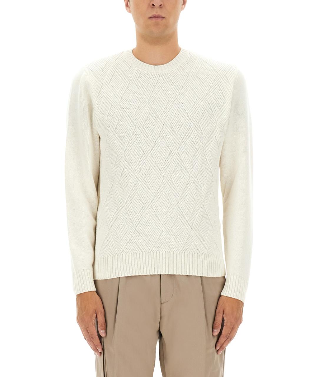 HERNO Белый кашемировый джемпер / свитер, фото 5