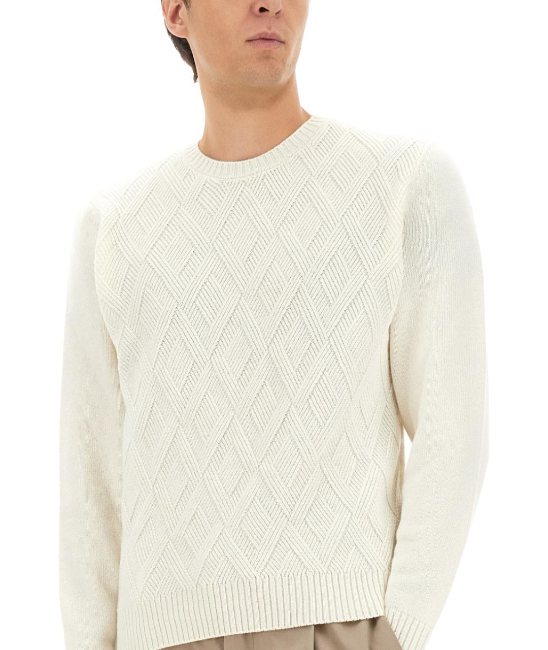 HERNO Белый кашемировый джемпер / свитер, фото 4