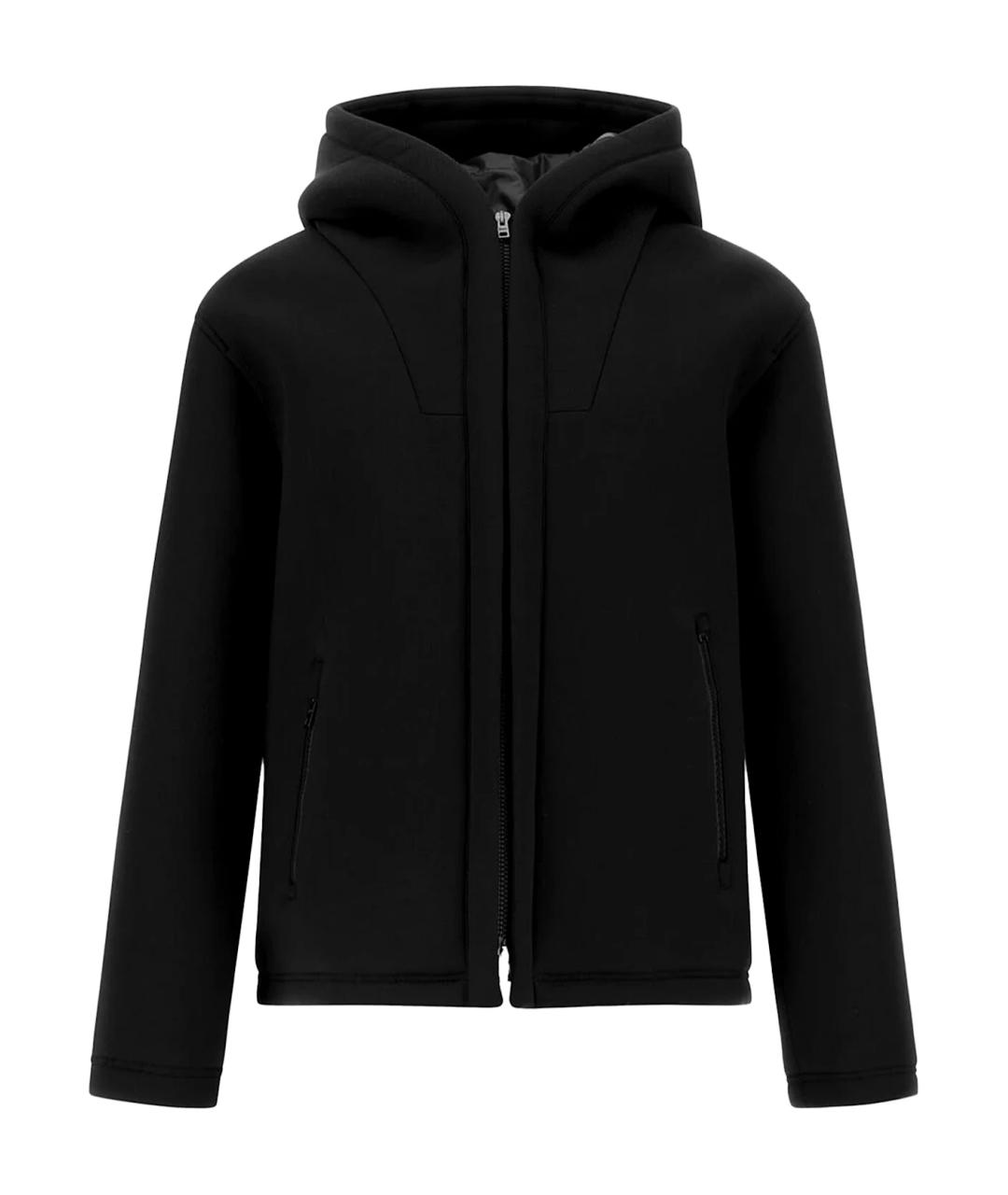 HERNO Черная вискозная куртка, фото 1