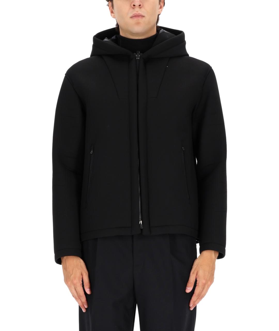 HERNO Черная вискозная куртка, фото 2