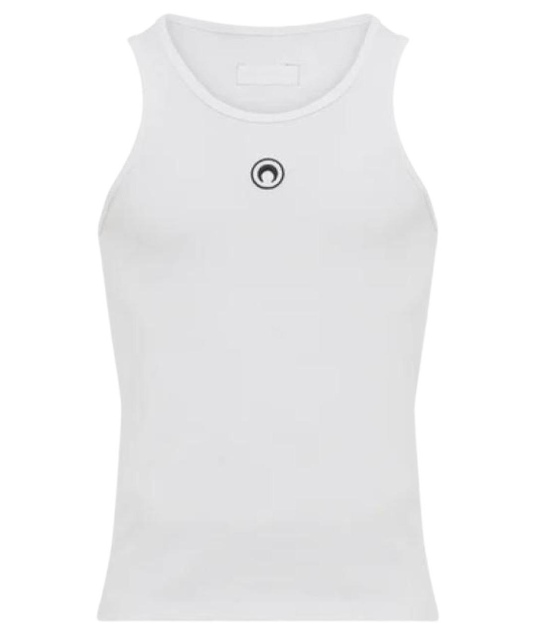 MARINE SERRE Белая хлопковая майка, фото 1