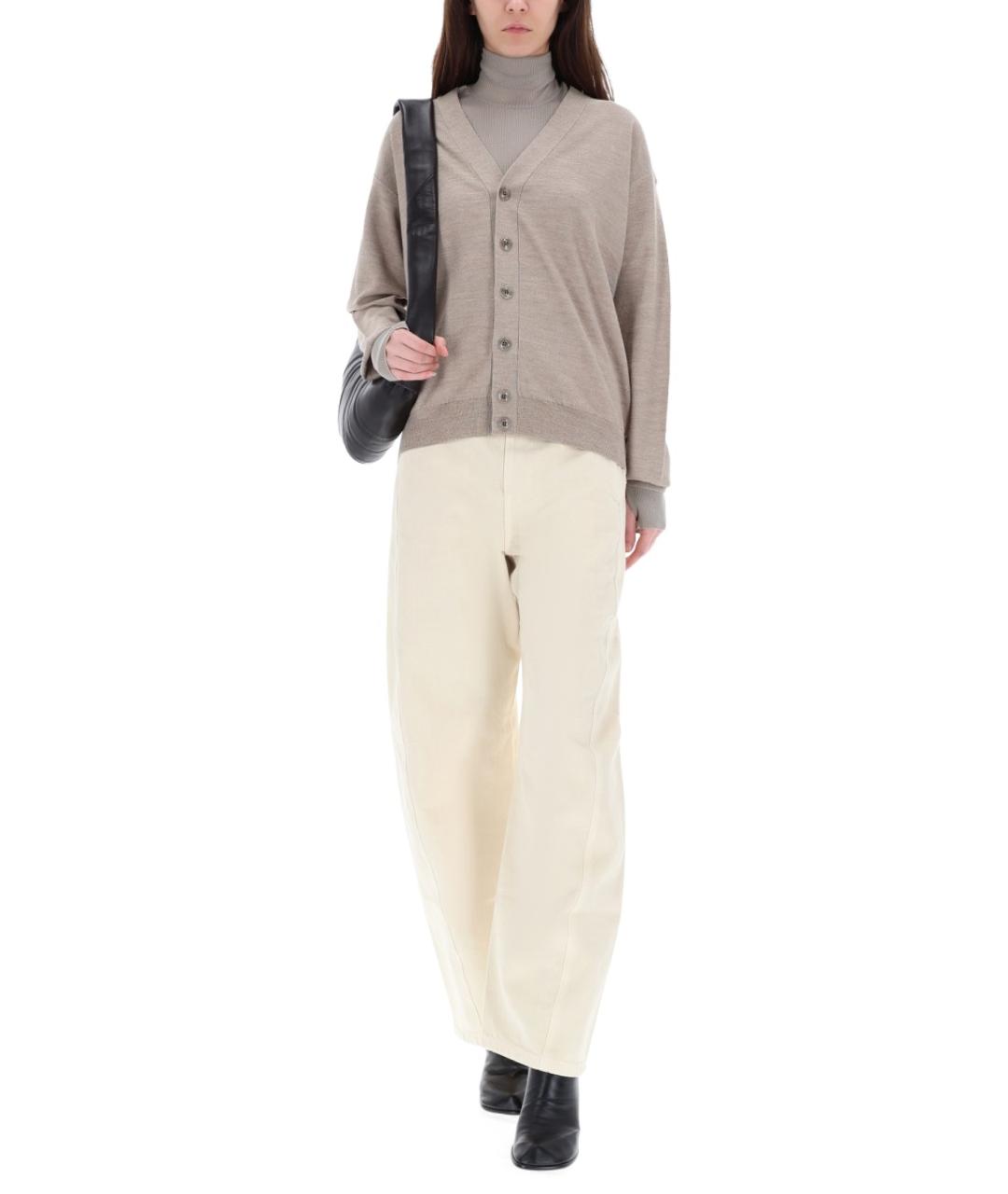 LEMAIRE Серый шерстяной кардиган, фото 2