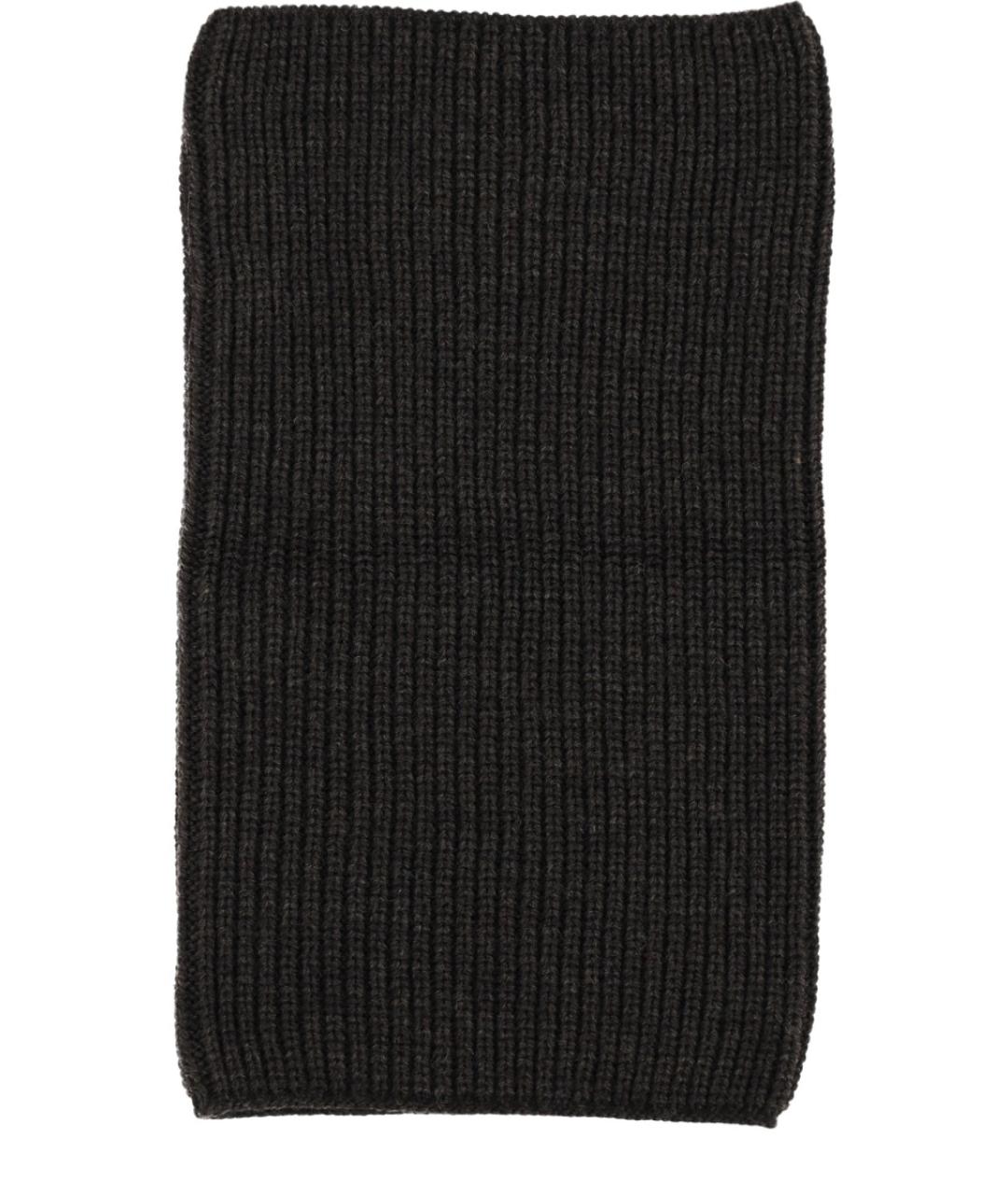 LEMAIRE Коричневый шерстяной шарф, фото 2