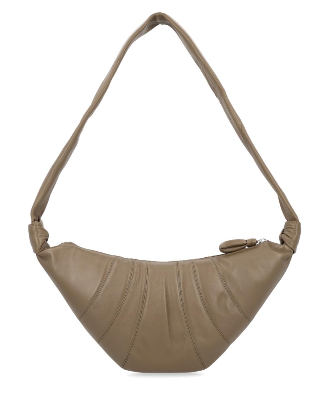 LEMAIRE Коричневая кожаная сумка через плечо, фото 2