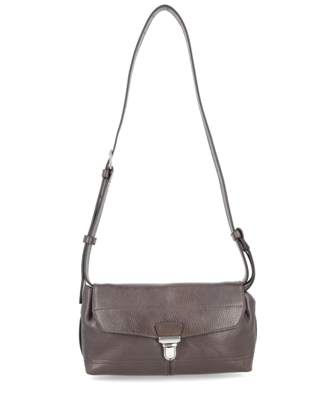 LEMAIRE Серая кожаная сумка на плечо, фото 1