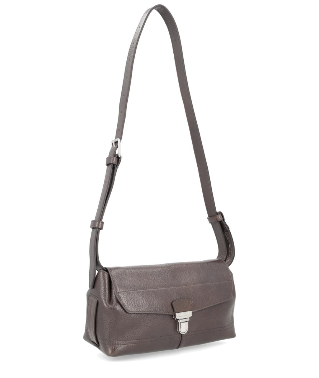 LEMAIRE Серая кожаная сумка на плечо, фото 3