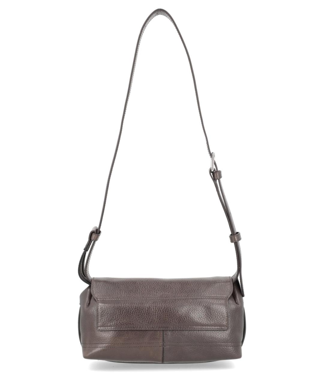LEMAIRE Серая кожаная сумка на плечо, фото 2
