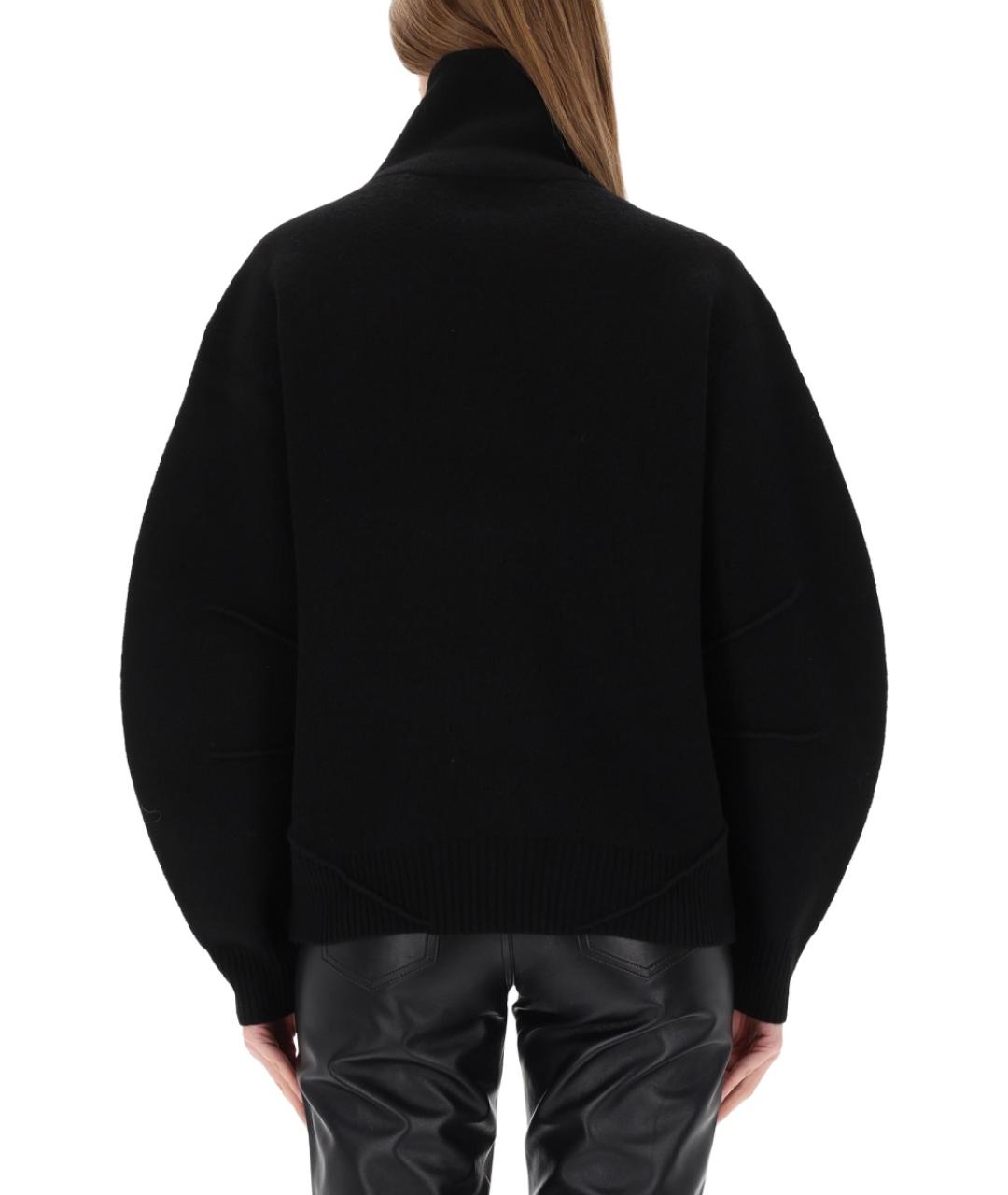 HELMUT LANG Черный шерстяной джемпер / свитер, фото 3