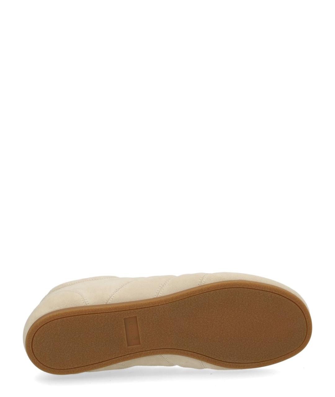 LEMAIRE Бежевые кожаные низкие кроссовки / кеды, фото 6