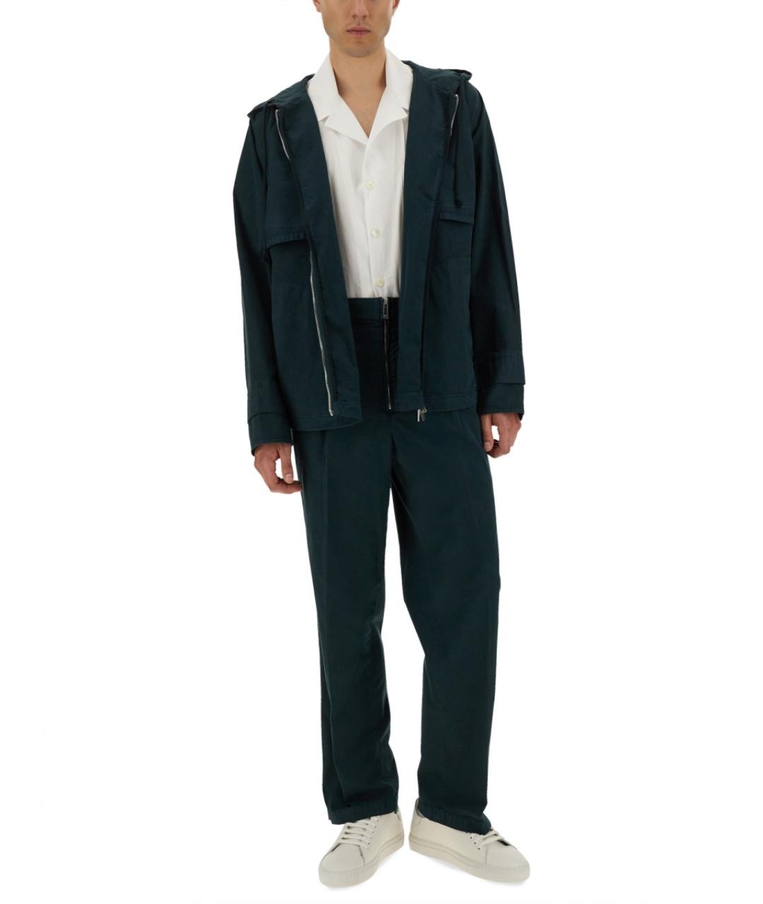 HELMUT LANG Зеленая хлопковая куртка, фото 2