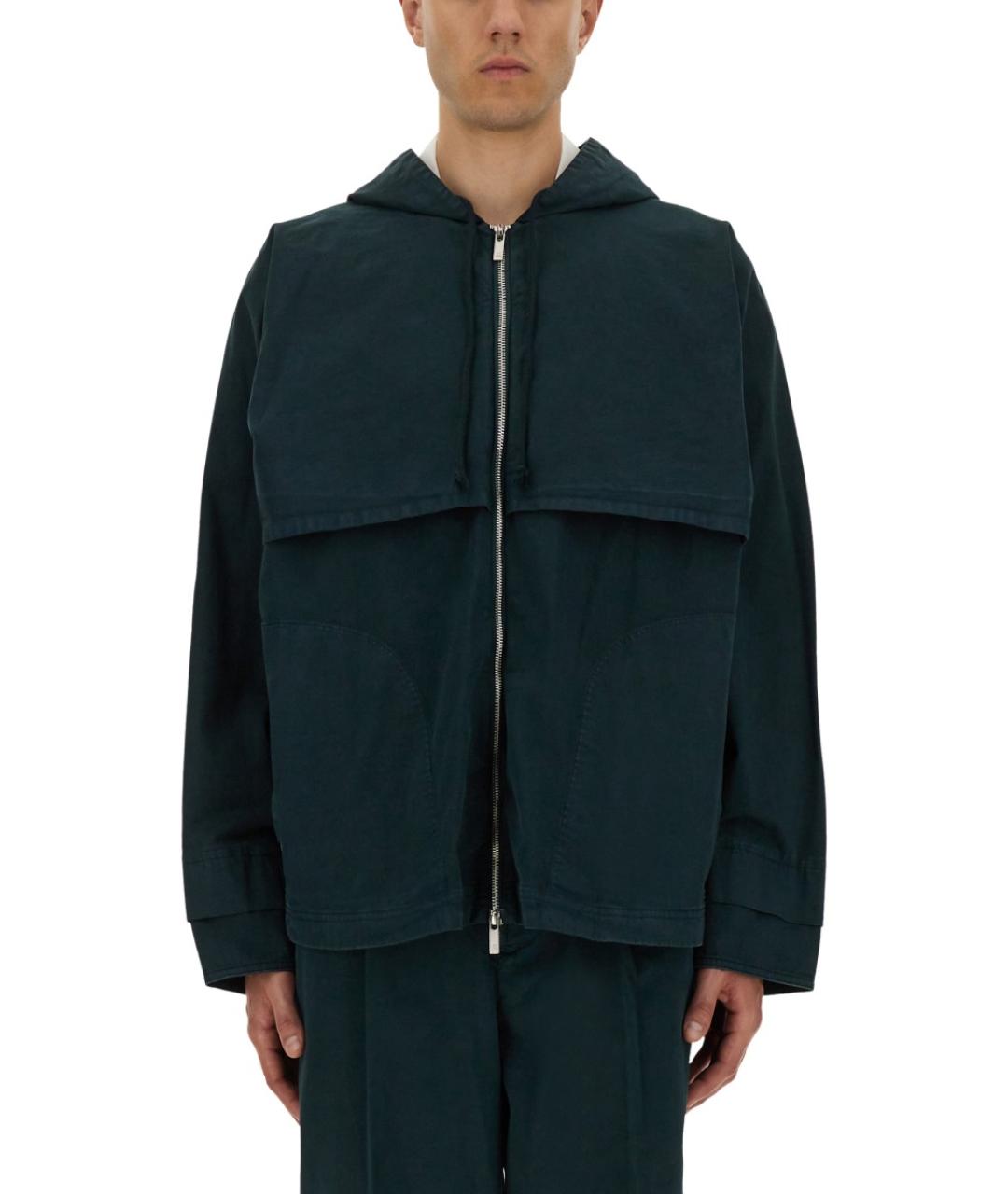 HELMUT LANG Зеленая хлопковая куртка, фото 5