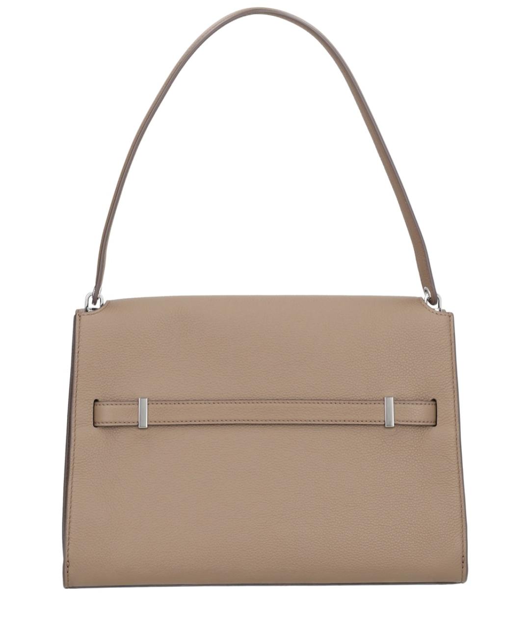 TORY BURCH Бежевая кожаная сумка через плечо, фото 3