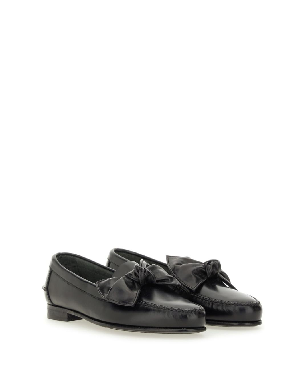 HEREU Черные мокасины из лакированной кожи, фото 2