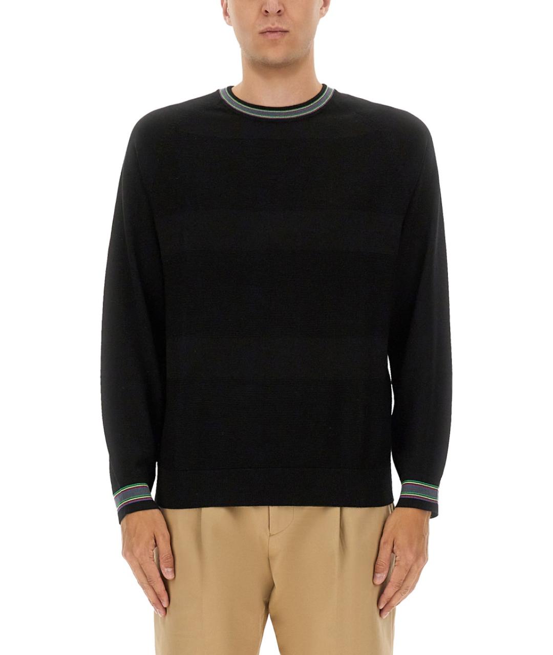 PS BY PAUL SMITH Черный шерстяной джемпер / свитер, фото 5