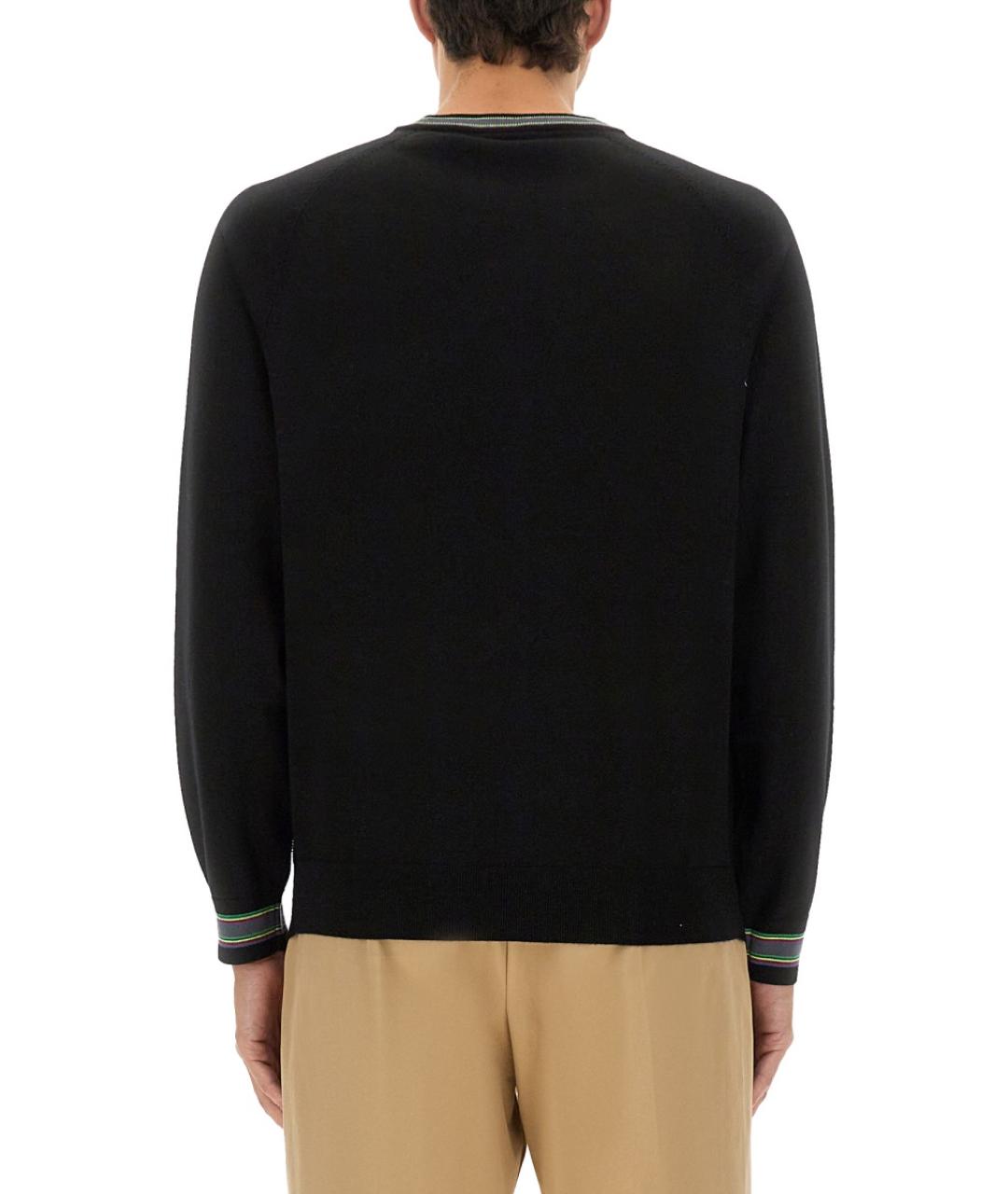 PS BY PAUL SMITH Черный шерстяной джемпер / свитер, фото 3