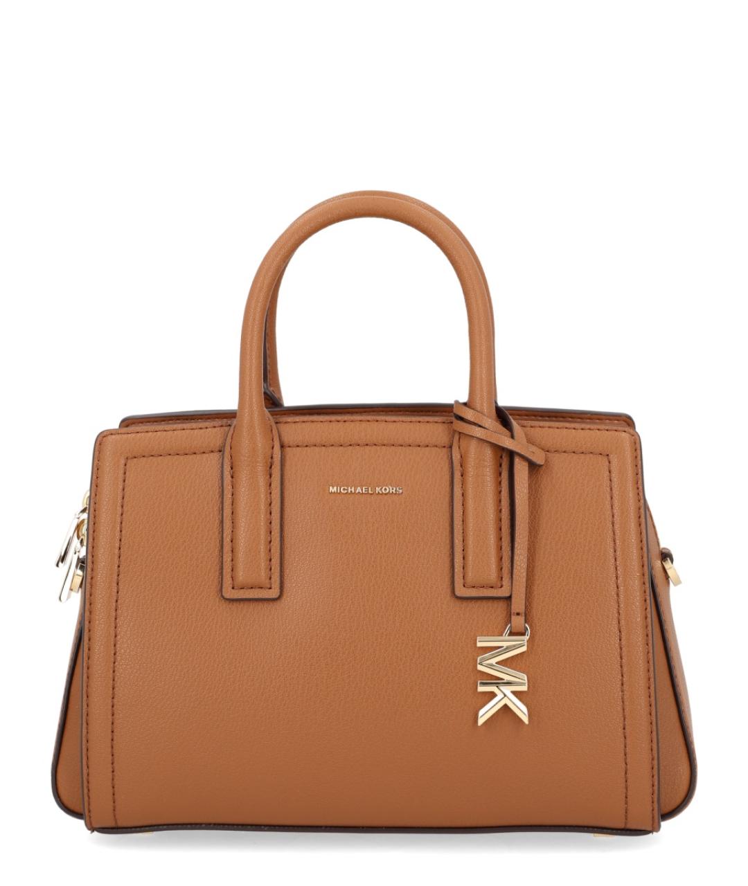 MICHAEL KORS Коричневая кожаная сумка тоут, фото 1