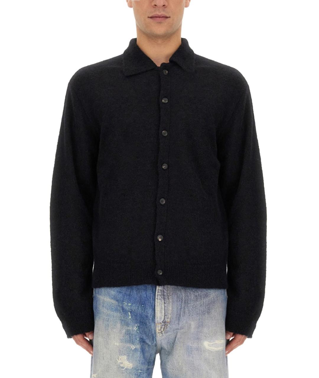 OUR LEGACY Черный шерстяной кардиган, фото 2