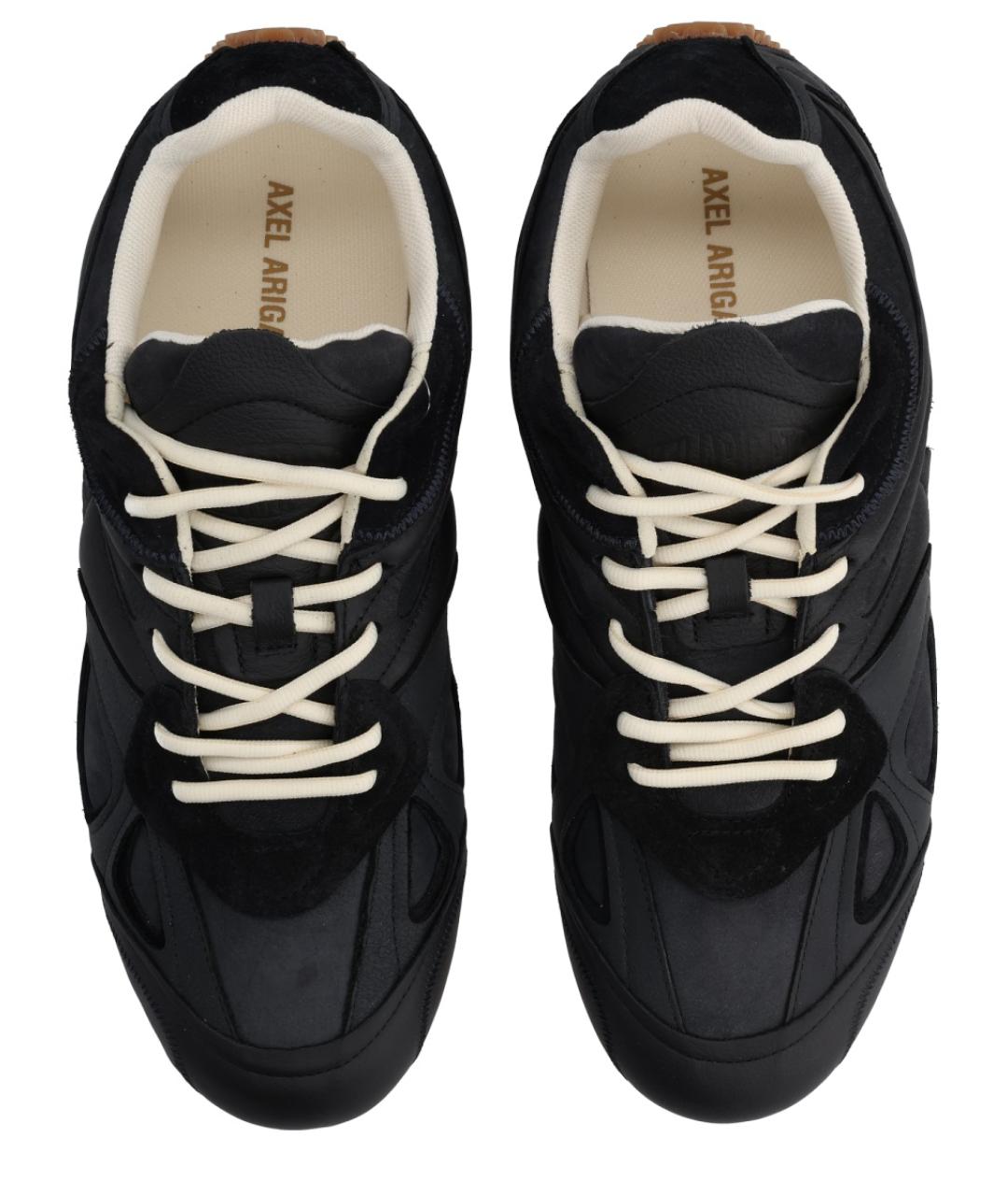 AXEL ARIGATO Черные кожаные низкие кроссовки / кеды, фото 5