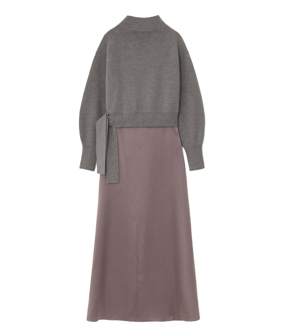 HUGO BOSS Серое шерстяное повседневное платье, фото 3