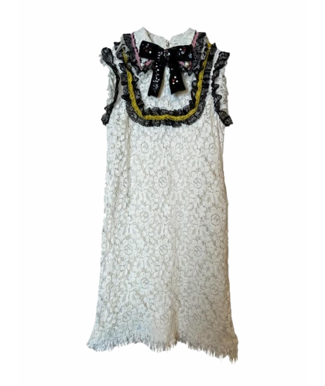 GUCCI Белое хлопковое платье, фото 1