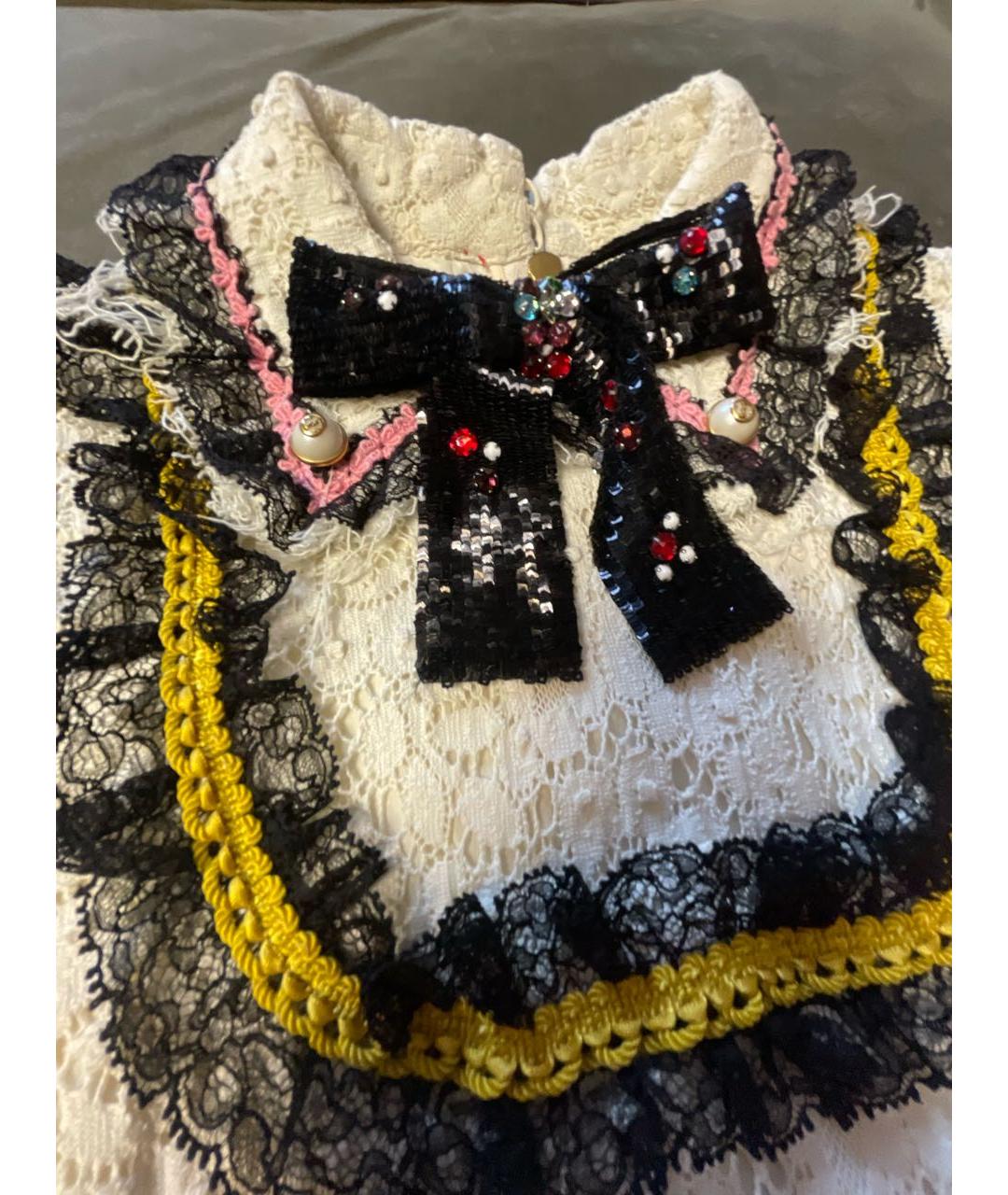 GUCCI Белое хлопковое платье, фото 4