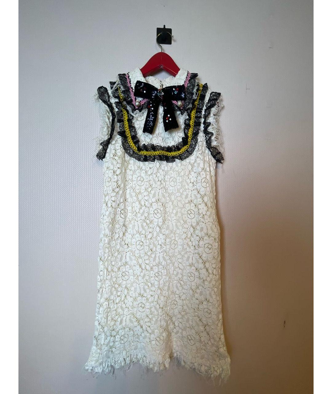 GUCCI Белое хлопковое платье, фото 5